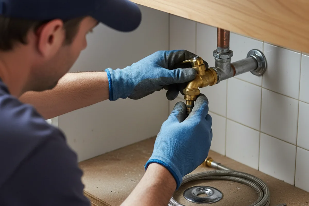 Shutoff valve and fitting work during Faucet and Fixture Repair in Forestdale